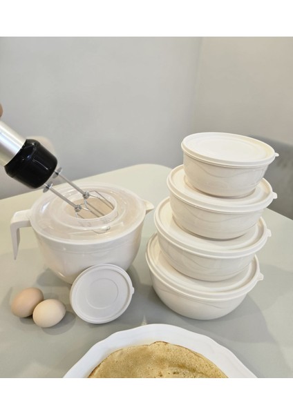 Mikser Kase & Karıştırma Kabı Set + 4'lü Kase Set modelleri