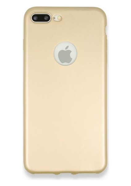 ESLIFETECH26AKSESUAR Iphone 7 Plus/ Iphone 8 Plus Uyumlu Rubber Silikon Arka Koruma Kılıf-Gold/altın Rengi fiyatları