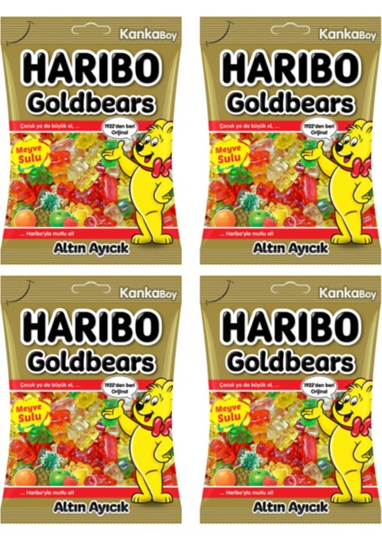 Altın Ayıcık Meyve Aromalı Jelibon 80 G x 4 Paket (320 G)