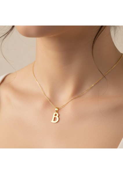 14 Ayar Altın Kolye Ucu Harf B GM9465 1 gr