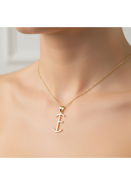 14 Ayar Altın Kolye Ucu Harf E GM9507 1 gr