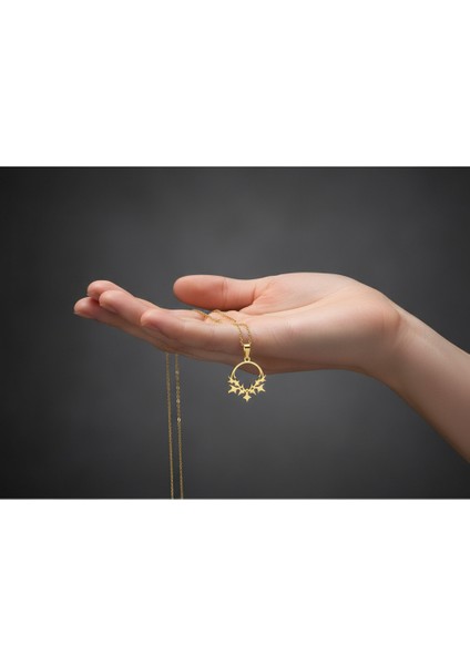 14 Ayar Altın Kolye Ucu Çobanpüskülü ve Ökseotu GM9268 1 gr fiyatları