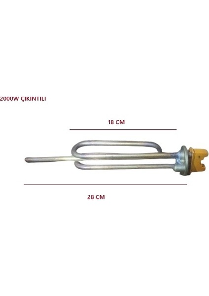 Ariston Termisifon Rezistans 2000W 27CM 8,5mm Bakır Çıkıntılı