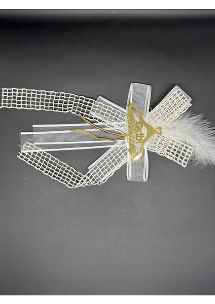 Gelin Bohçası Için 'gelin Bohçası' Yazılı 5 Adet Beyaz Bohça Çiçeği modelleri