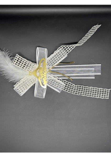 Gelin Bohçası Için 'gelin Bohçası' Yazılı 5 Adet Beyaz Bohça Çiçeği fırsatları