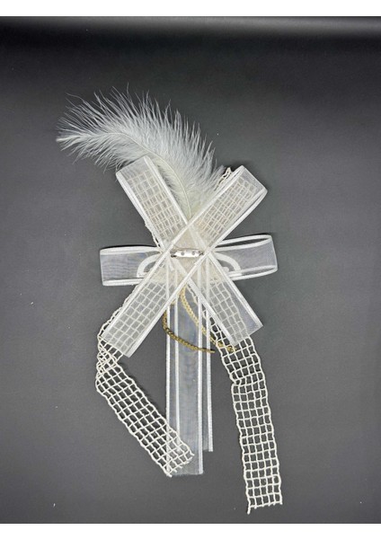 Gelin Bohçası Için 'gelin Bohçası' Yazılı 5 Adet Beyaz Bohça Çiçeği indirimleri