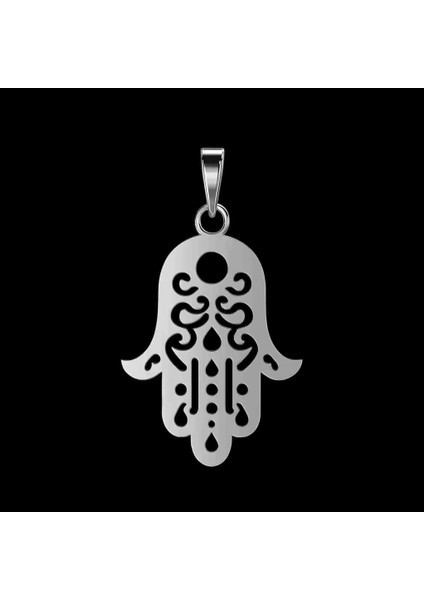 925 Ayar Gümüş Kolye Hamsa / Fatma’nın Eli SM9388