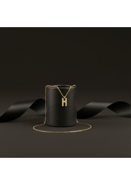 14 Ayar Altın Kolye Ucu Harf H GM9699 1 gr modelleri