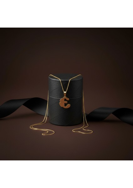 14 Ayar Altın Kolye Ucu Harf E GM9500 1 gr modelleri