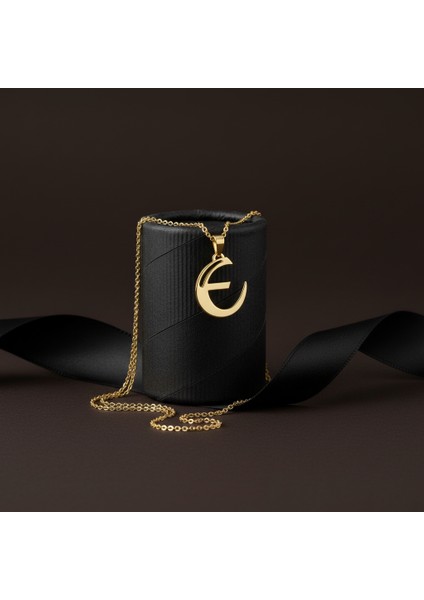 14 Ayar Altın Kolye Ucu Harf E GM9509 0.5 gr modelleri