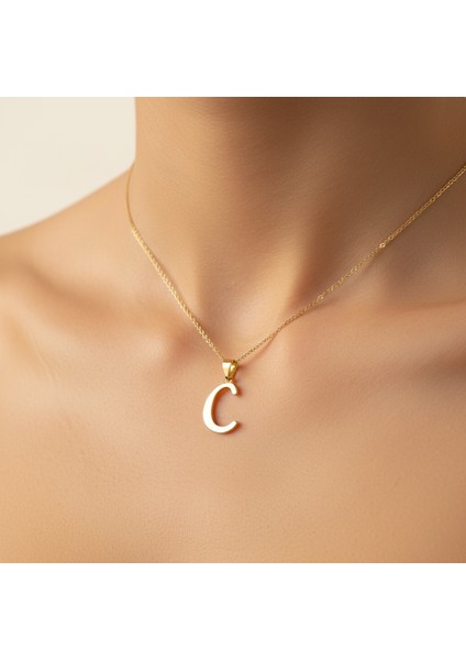 14 Ayar Altın Kolye Ucu Harf C GM9468 1 gr