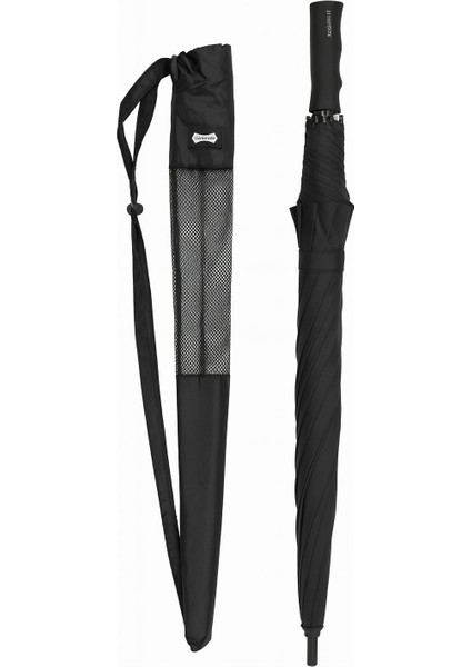 Parachase Premium Protokol Şemsiyesi 150 cm Saplı Özel Taşıma Kılıflı Otomatik Şemsiye
