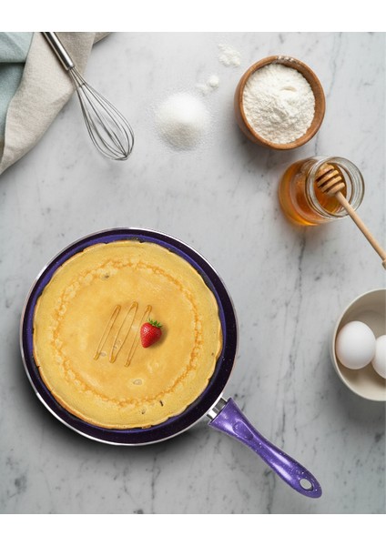 Granit Mor Krep Bazlama Gözleme Tavası 30 cm modelleri