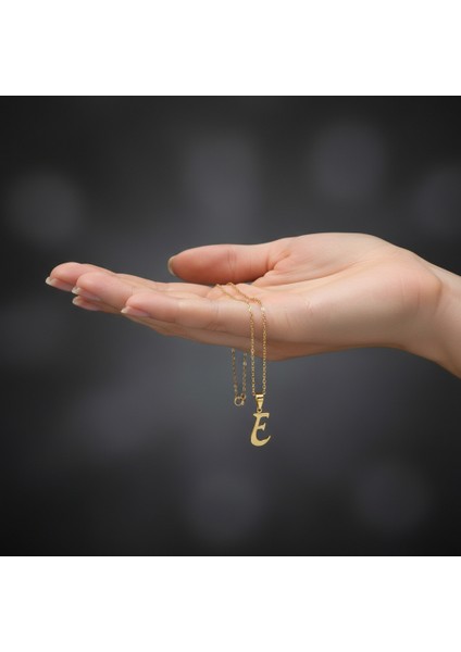 14 Ayar Altın Kolye Ucu Harf E GM9518 0.5 gr fiyatları