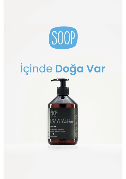 Sıvı El Sabunu Zeytinyağlı 2 x 500 ml | %100 Saf Zeytinyağlı | Vegan Ve Doğal İçerik | Kolay Durulanır |