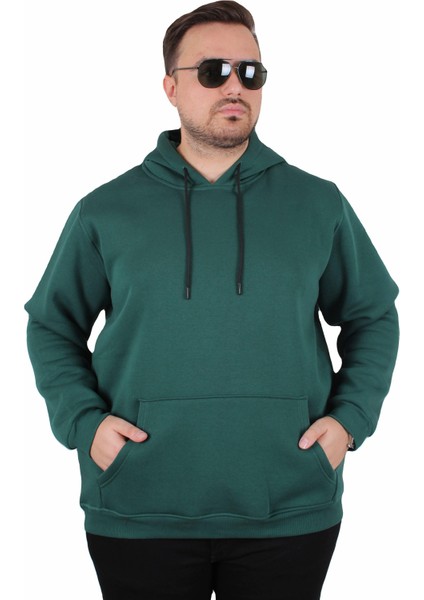 Mocgrande Büyük Beden Erkek Basic Sweat Kapüşonlu 11700 Neftı