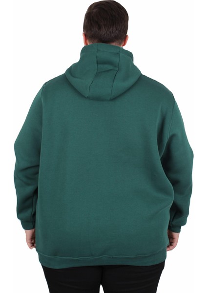 Mocgrande Büyük Beden Erkek Basic Sweat Kapüşonlu 11700 Neftı