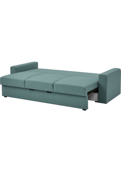 3'lü Yataklı Kanepe, Tibbleby Açık Gri-Turkuaz