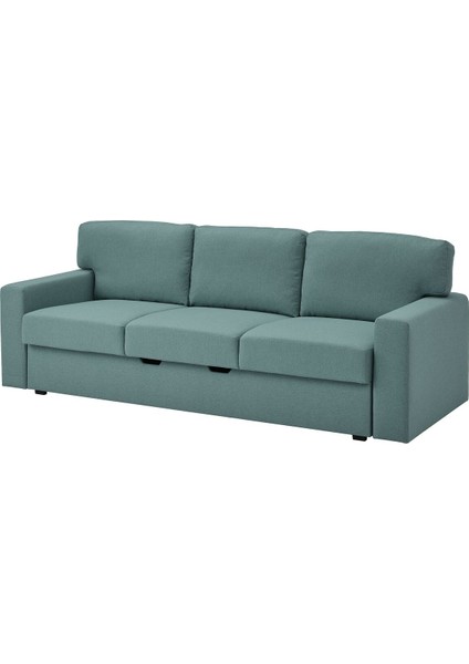 3'lü Yataklı Kanepe, Tibbleby Açık Gri-Turkuaz fiyatları