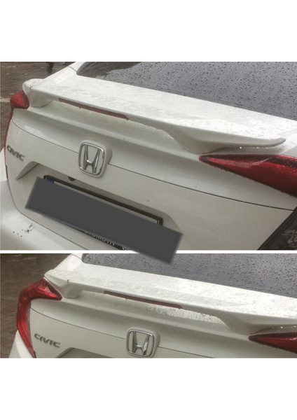 Honda Civic Fc5 Orta Ayaklı Işıklı Boyasız Spoiler