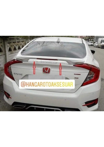 Honda Civic Fc5 Orta Ayaklı Işıklı Boyasız Spoiler fırsatları