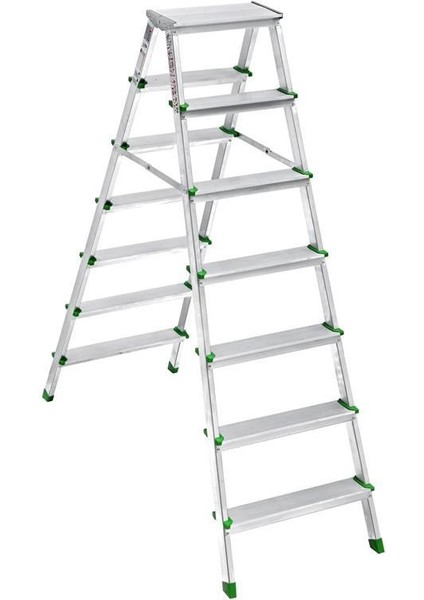 Bfs Sm Saraylı 7+7 Çift Taraflı Alüminyum Merdiven