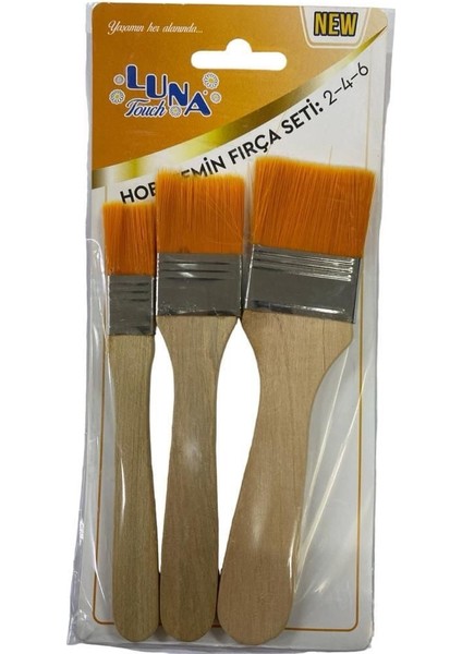 Luna Zemin Fırça Seti 2-4-6 No 3 Parça