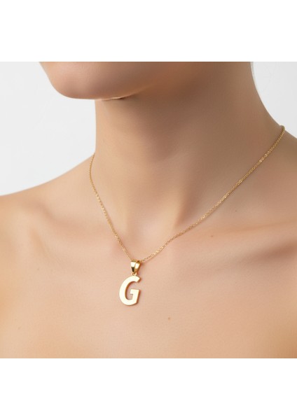 14 Ayar Altın Kolye Ucu Harf G GM9683 0.5 gr
