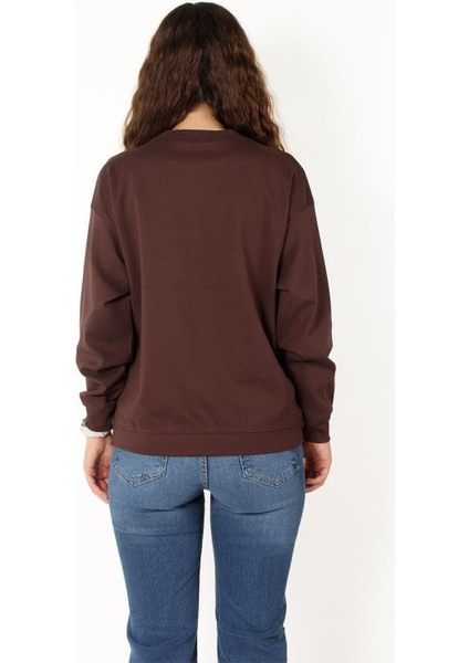 2676 Bisiklet Yaka Çelik Interlok Sweat