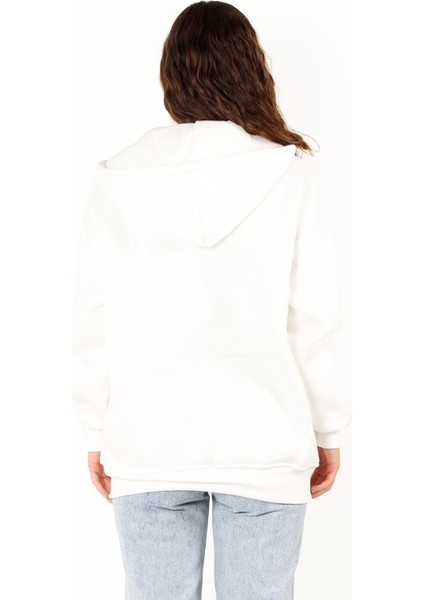 2501 Fermuarlı Kapşonlu Sweat