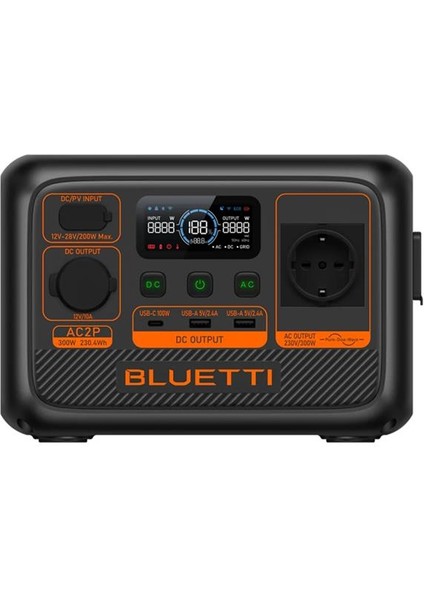 Bluettı AC2P 300W 230,4WH Taşınabilir Güç Istasyonu