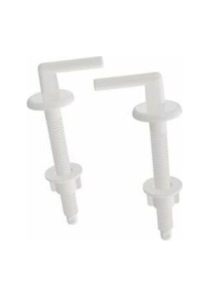 1.kalite Malzeme Banyo Plastik Klozet Kapağı Montaj Vidası 9.5 cm Uzunluk