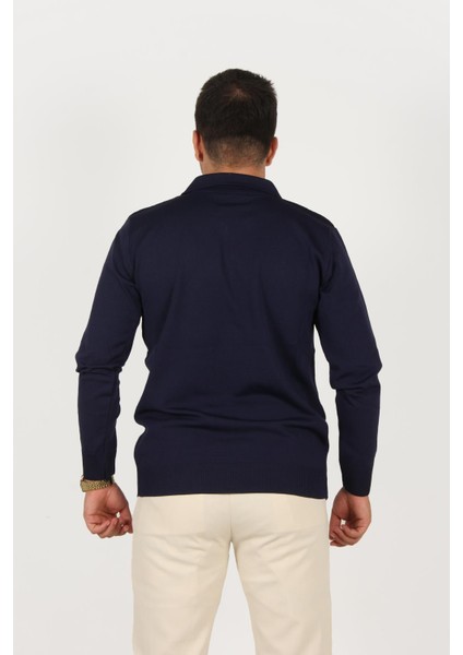 711 Polo Yaka Fermuarlı Kazak