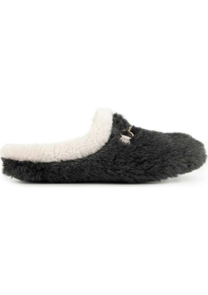 Kraska 36901-086 Kadın Kışlık Ev Terliği Füme 36-40