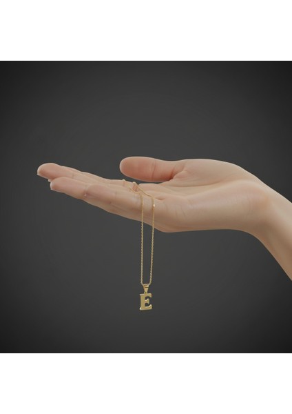 14 Ayar Altın Kolye Ucu Harf E GM9503 0.5 gr fiyatları
