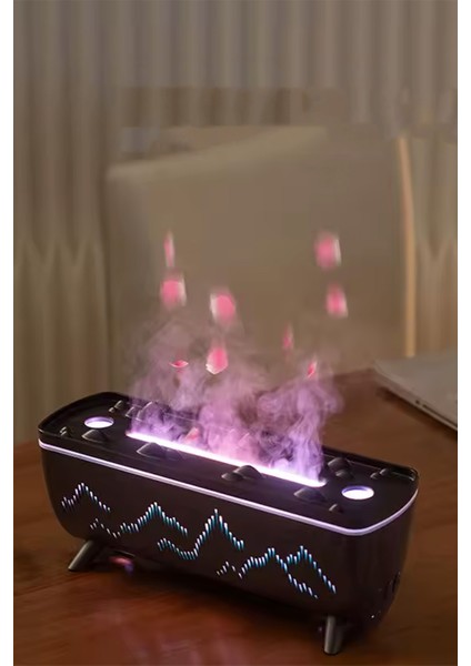 Hava Nemlendirici ve Yağ Difüzörü - Aromaterapi Makinesi - 3 Renk LED Işık fiyatları