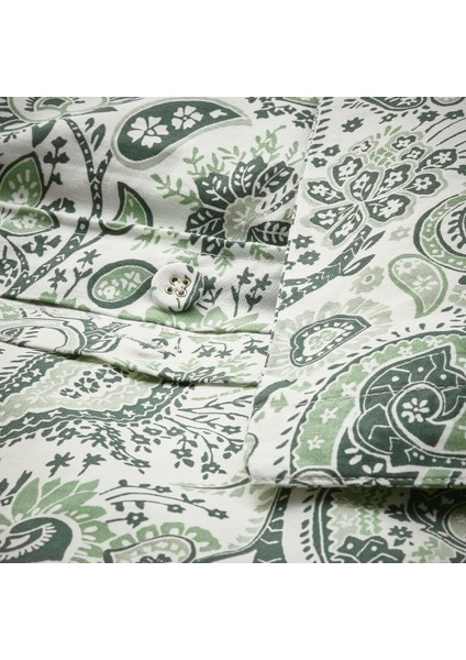 Tek Kişilik Nevresim Seti, Yeşil-Beyaz, 150X200/50X60 cm fırsatları