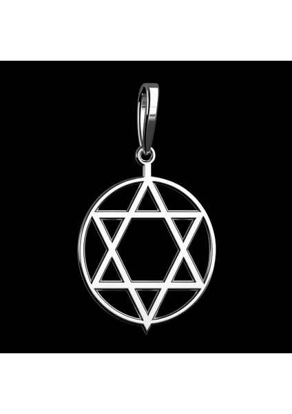 925 Ayar Gümüş Kolye Davud’un Yıldızı / Magen David SM9405