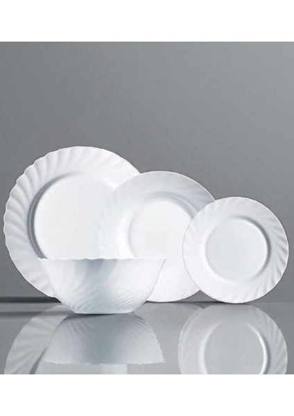 Trianon 24 Parça Beyaz Yemek Takımı