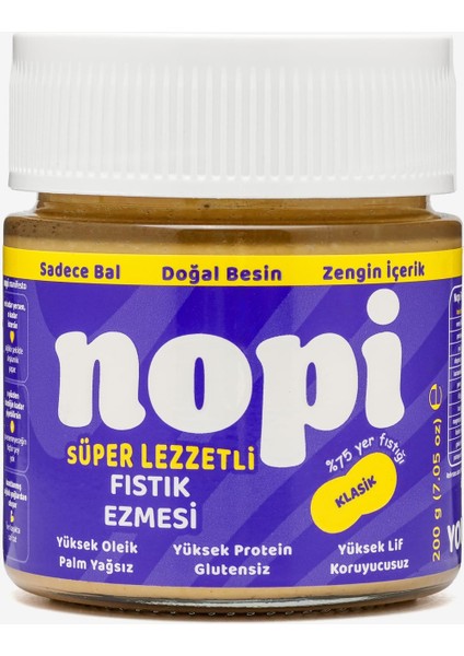 Nopi Ikili Set - Klasik Yer Fıstığı & Kaju Ezmesi (2 x 200 G) indirimleri