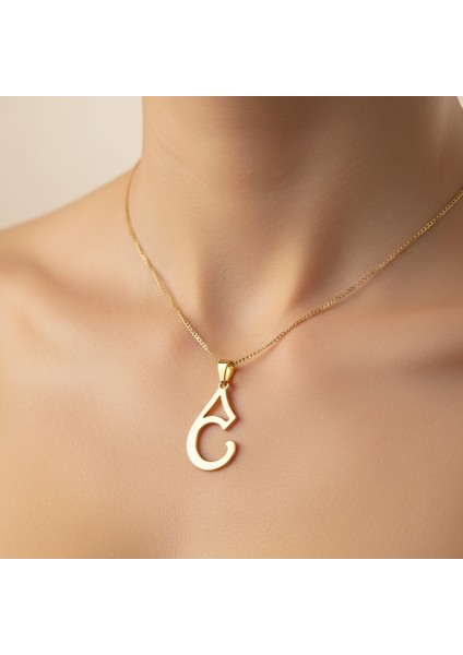14 Ayar Altın Kolye Ucu Harf E GM9515 1 gr