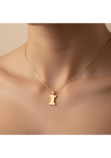 14 Ayar Altın Kolye Ucu Harf I GM9705 1 gr