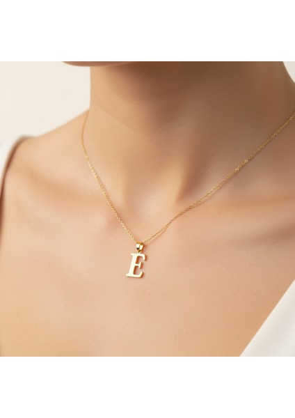 14 Ayar Altın Kolye Ucu Harf E GM9520 1 gr