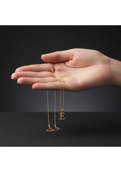 14 Ayar Altın Kolye Ucu Harf E GM9520 0.5 gr fiyatları