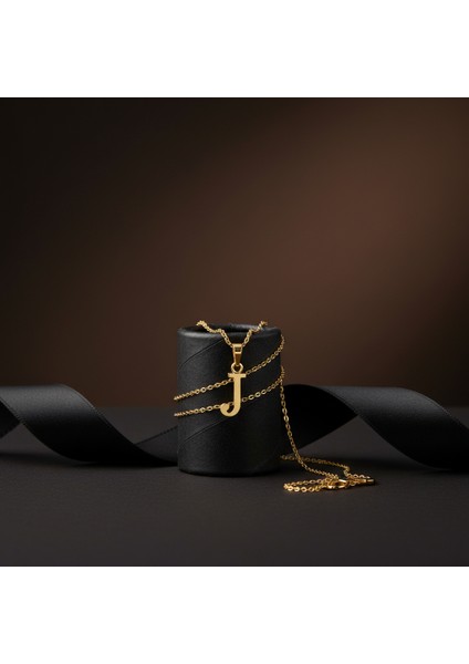 8 Ayar Altın Kolye Ucu Harf J GM9725 1 gr modelleri
