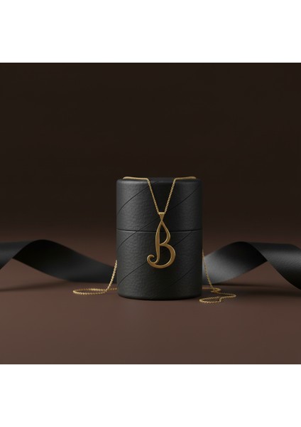 14 Ayar Altın Kolye Ucu Harf B GM9446 0.5 gr modelleri