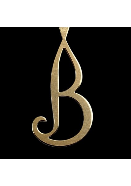 14 Ayar Altın Kolye Ucu Harf B GM9446 0.5 gr fırsatları