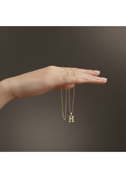 14 Ayar Altın Kolye Ucu Harf H GM9698 0.5 gr fiyatları