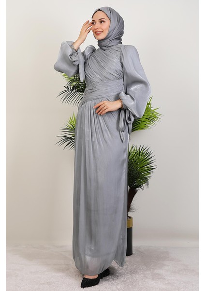 Banu Yoryo Abiye Gri modelleri