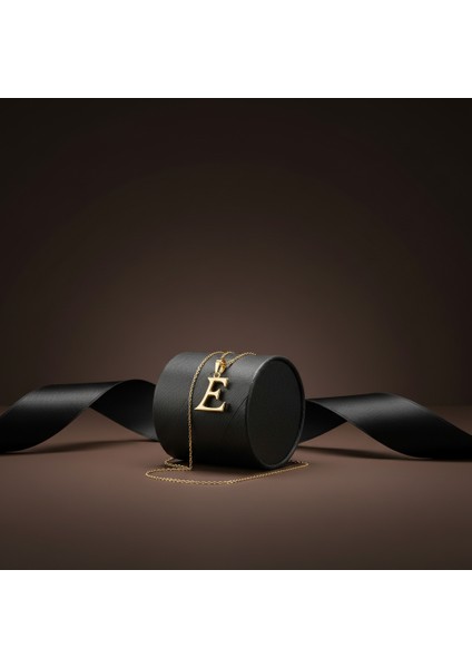 8 Ayar Altın Kolye Ucu Harf E GM9514 1 gr modelleri